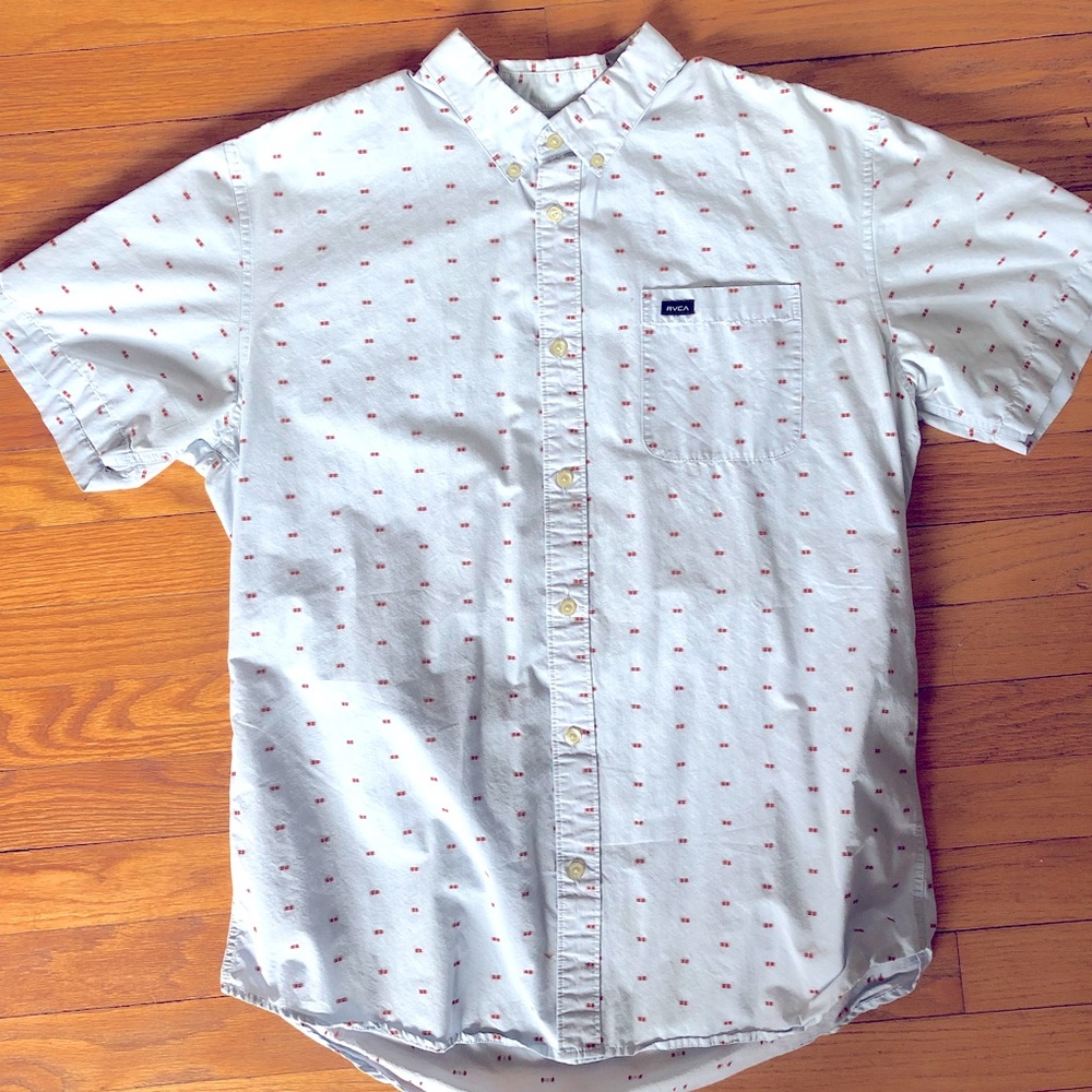 RVCA Men’s Button Down Boat Shirt
